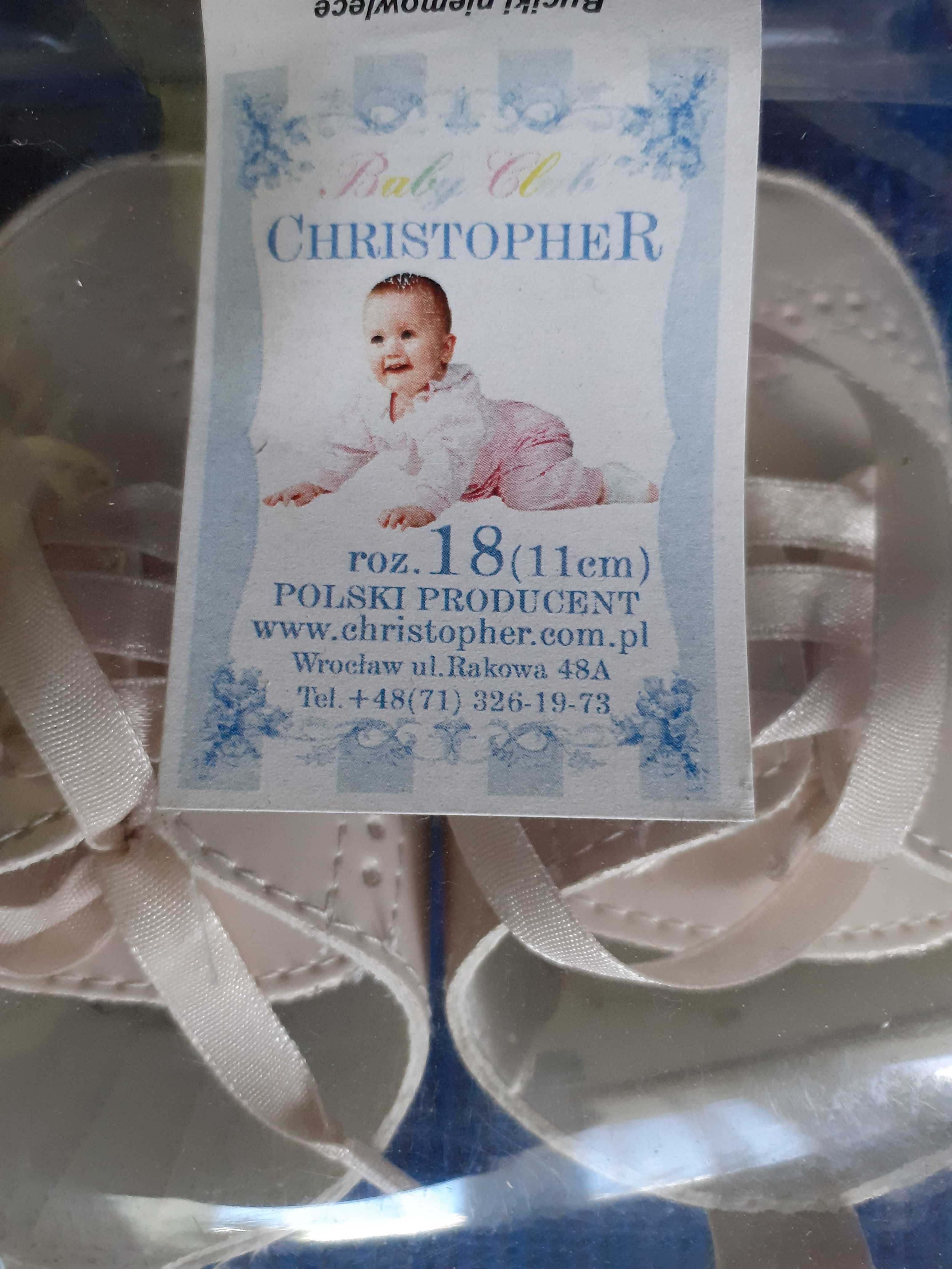 Buciki niemowlęce marki Christopher – rozmiar 18 (11cm