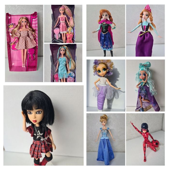 Лялька шарнірна принцеса Дісней Анна  леді Баг  Hairdorables  SnapStar