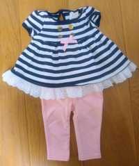 Komplet: sukienka, legginsy, krótkie spodenki Savannah Baby 62