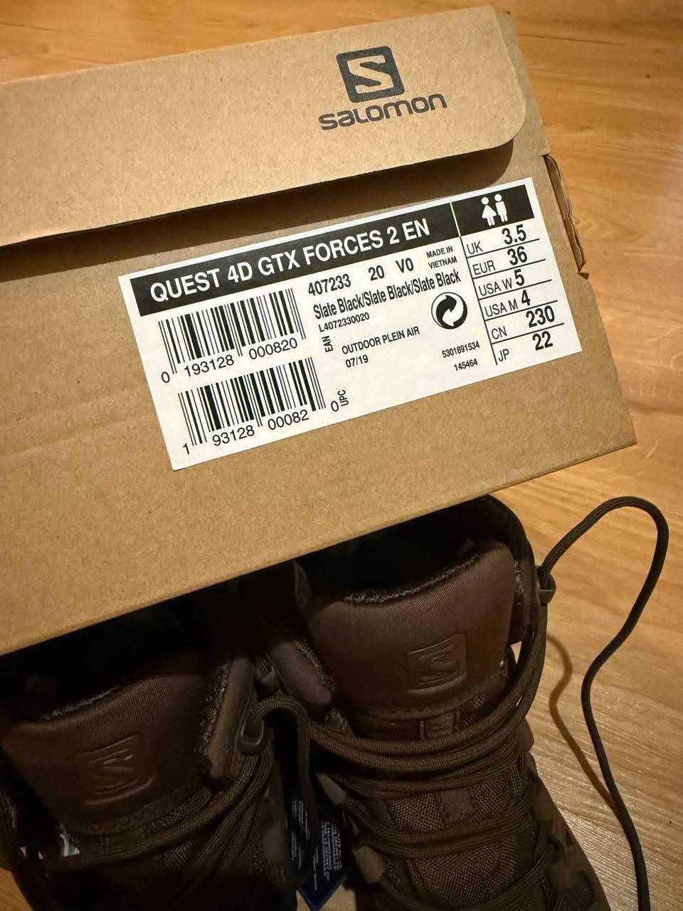 Черевики Salomon QUEST 4D GTX Forces 2 EN розмір 36