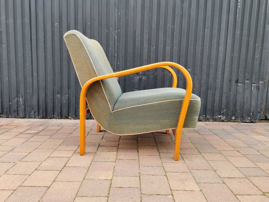 Fotel ART DECO Kropáček & Koželka, Czechosłowacja '30-'50, Retro, PRL