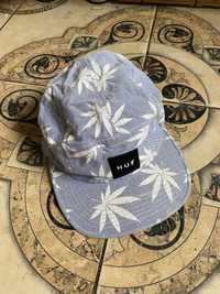 Мужская пятипанельная кепка бейсболка HUF canabis monogram U.S.A.