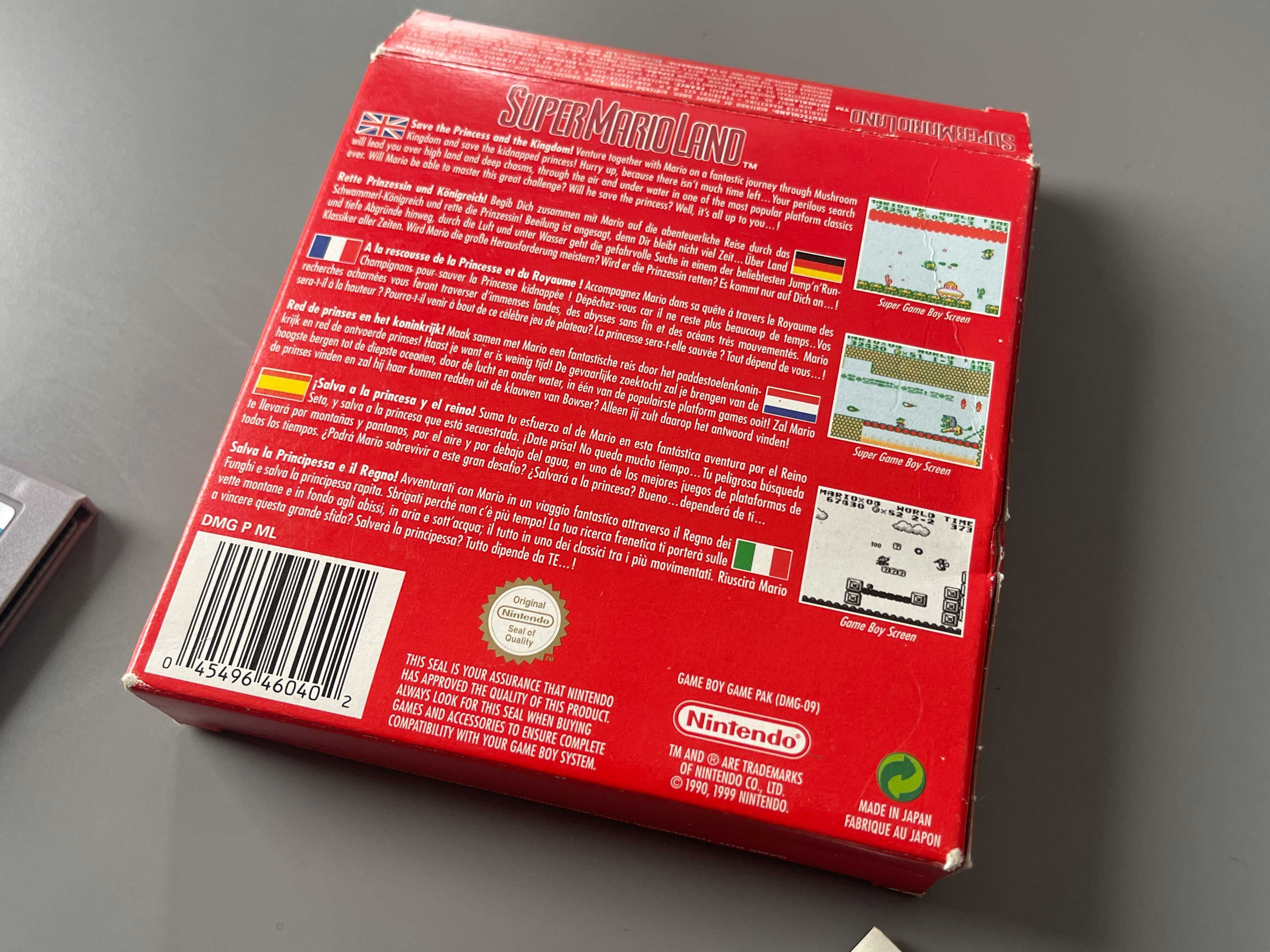 Super Mario Land Nintendo Gameboy Box Pudełko Komplet