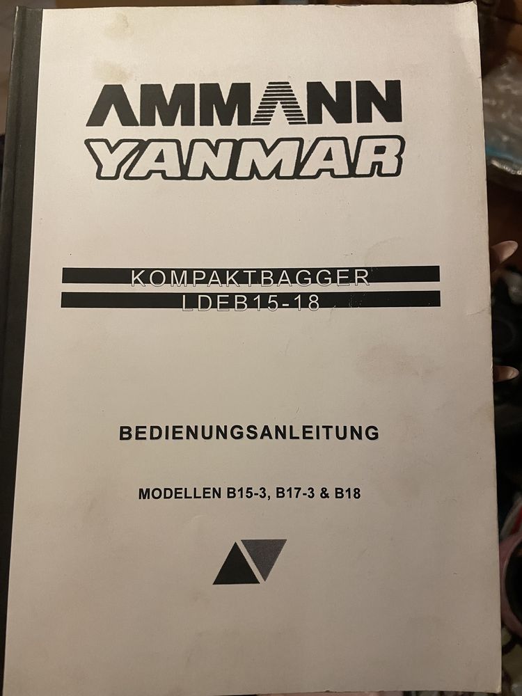 Instrukcja obsługi YANMAR B15-3, B17-3, B18