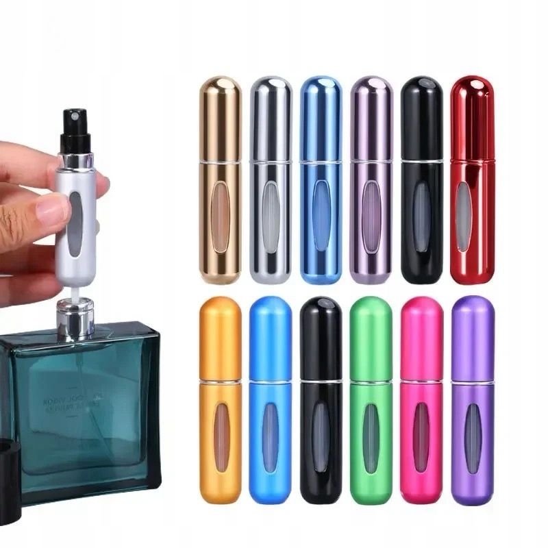 Atomizer podróżny na perfumy 5ml kolory pojemnik perfum podręczny 8szt