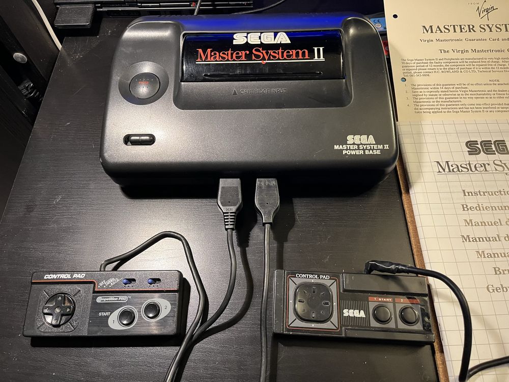 Konsola Sega Master System II w oryginalnym kartonie  BOX + gra