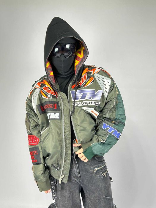 Vetements Green Navy Alpha Industries Bomber бомбер куртка зелена S M