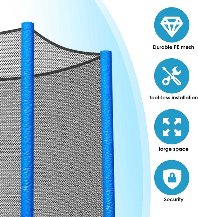 Nowa siatka do trampoliny / 366cm / zabezpieczenie / ochronna / W161!