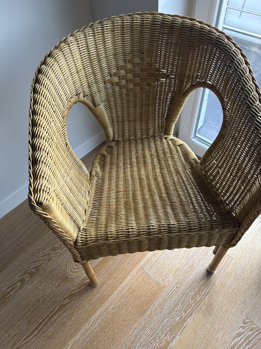 Fotel rattanowy używany