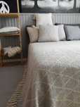 Narzuta bawełniana 200x220 boho loft w romby na łóżko NA PREZENT