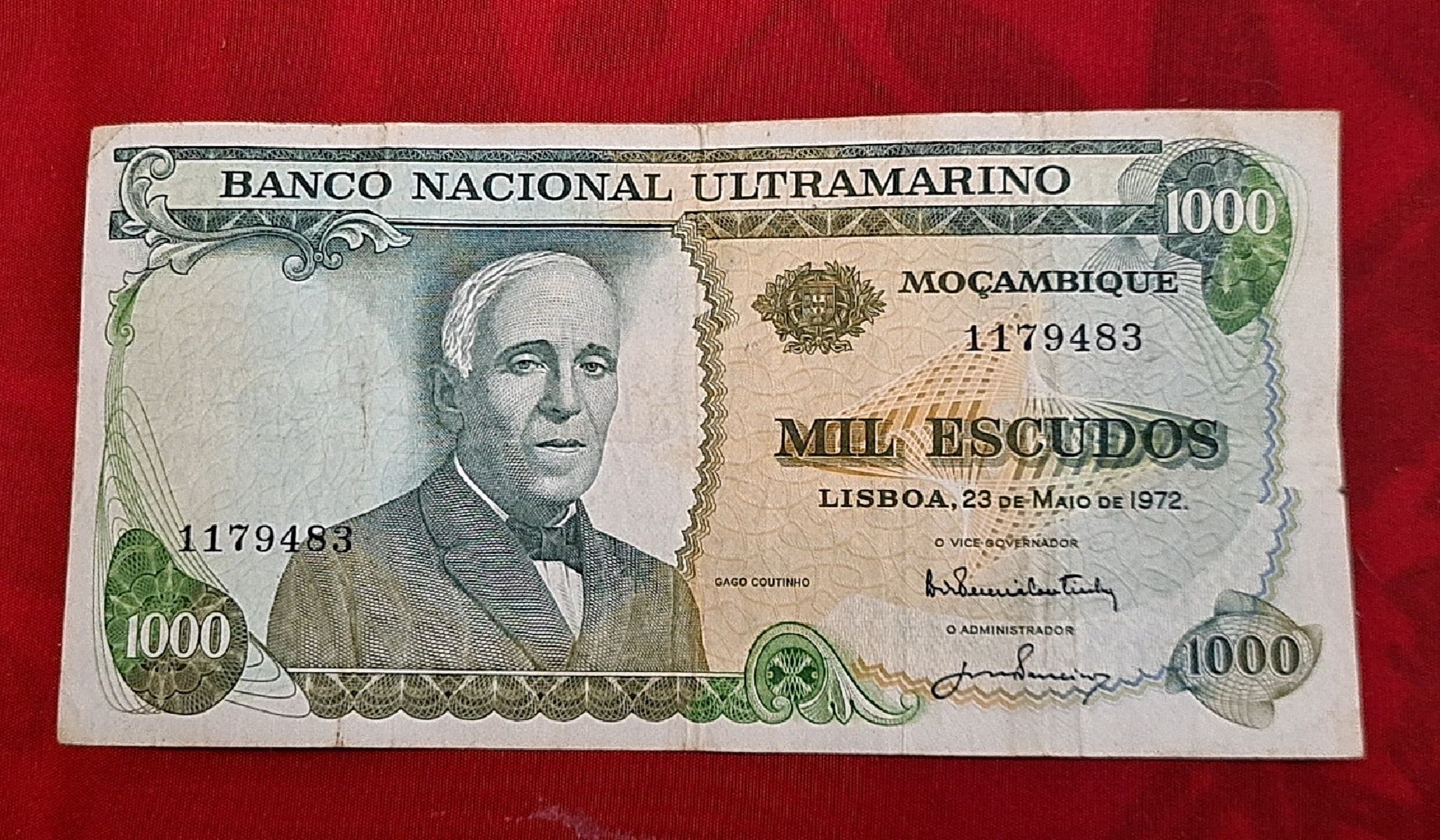 Mil escudos Moçambique 1972