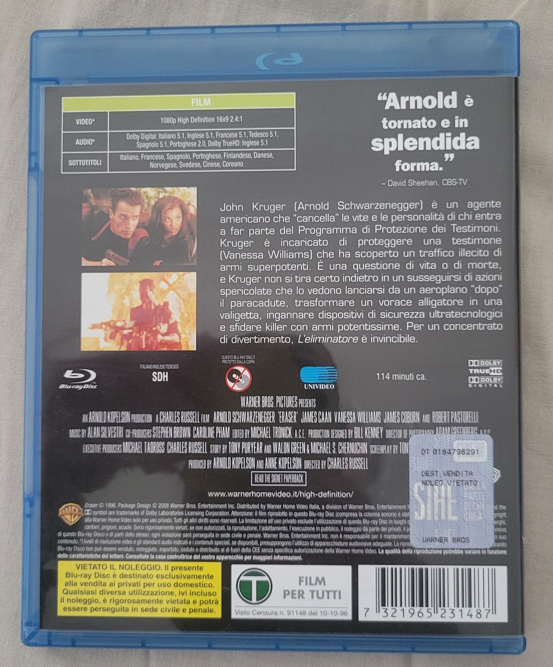 Bluray    Eraser