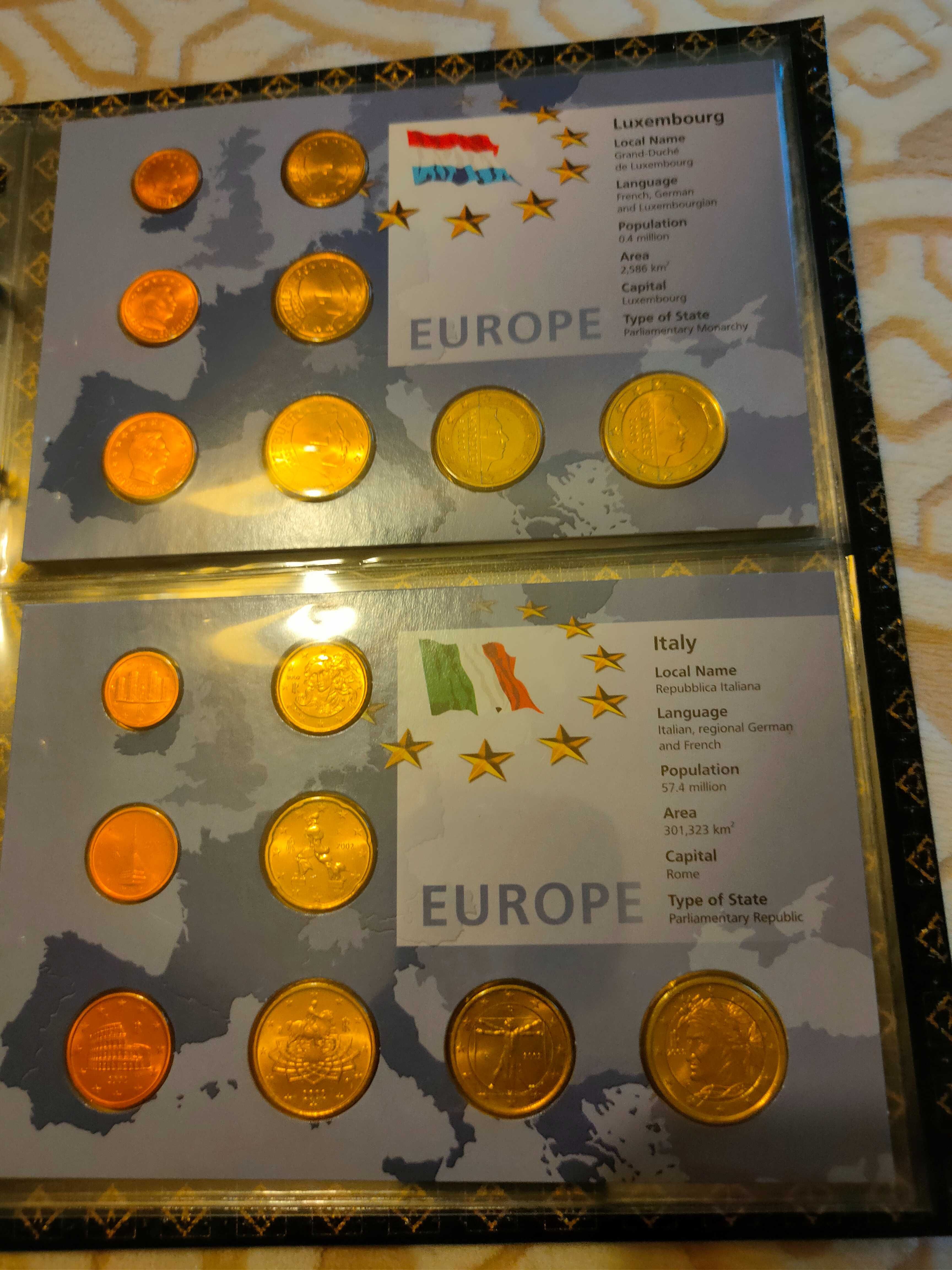 Colecao das primeiras moedas euro