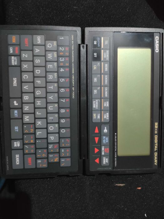 Antiga agenda pessoal Casio