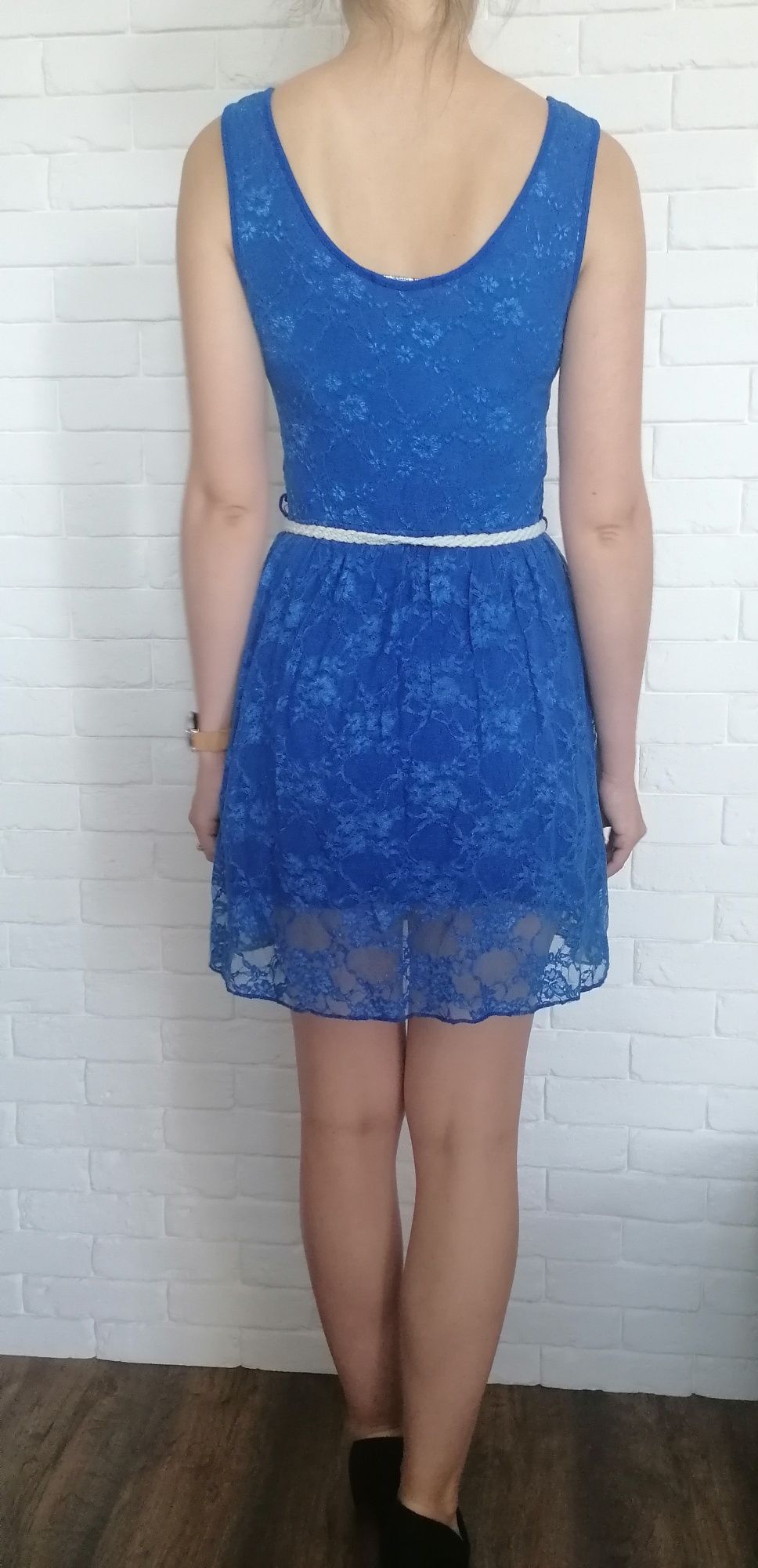 Niebieska sukienka roz. 36-38