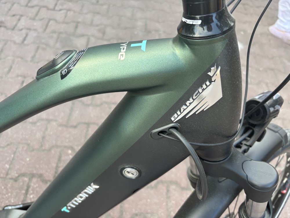 Rower elektryczny bianchi t-tronik t-type