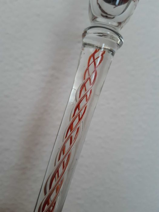 Castiçal antigo "air twist" (Itália) séc. XX