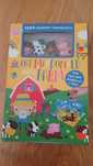 Livro infantil "Old MacDonald" com 4 figuras