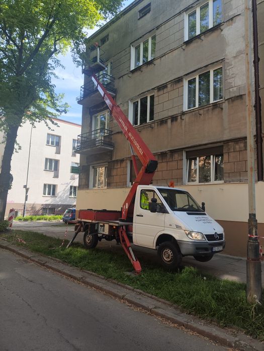 Usługi , wynajem podnośnik koszowy, zwyżka 22m
