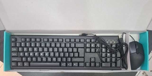 Комплект клавіатура + мишка чутлива і надійна USB букви ENG+РУС