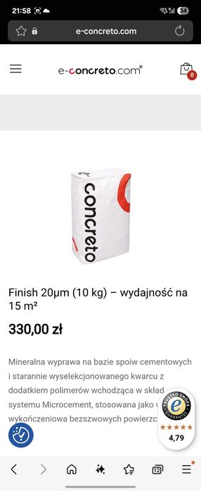Microcement econcreto podłoga