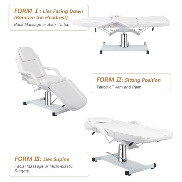 Marquesa Hidráulica Giratória 360º - Ajustável, Confortável