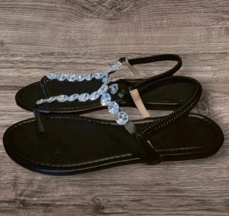 Sandálias Shein Pretas Tam 41