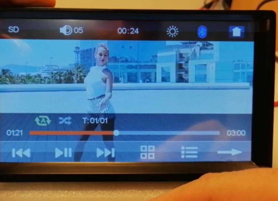 Автомагнітола pioneer 7010в 2din з мр5,розмір 178х100мм,сенсор,пульт