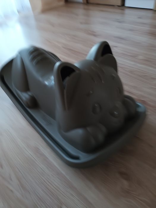 Kotek bujany szary huśtawka Smoby