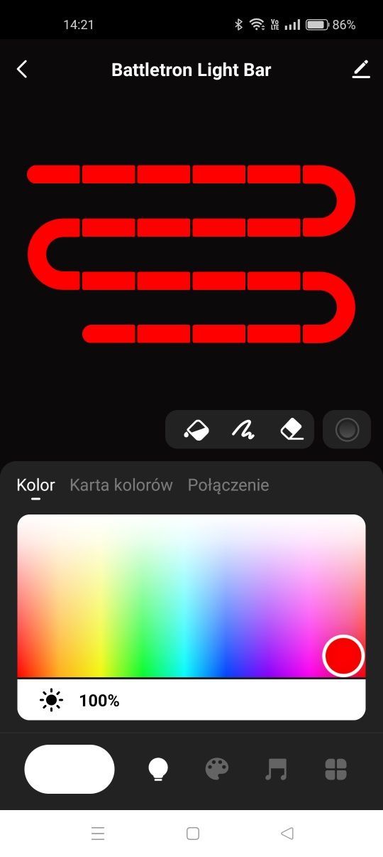 Światło LED słupek RGB wifi,app LSC,  Battletron + pilot
