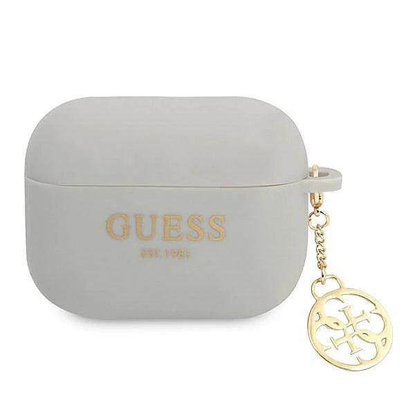 Etui Guess Silicone Charm 4G Collection na AirPods Pro - szare