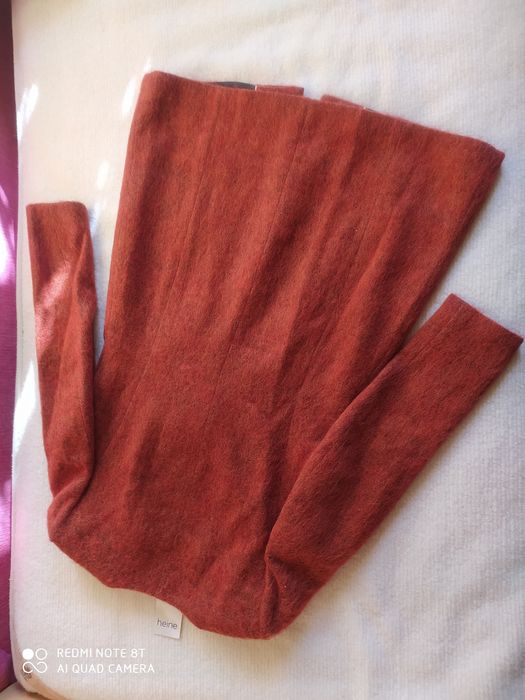 Ceglano rudy kolor Heine Tatuum Esprit 38 M wełna alpaka płaszcz