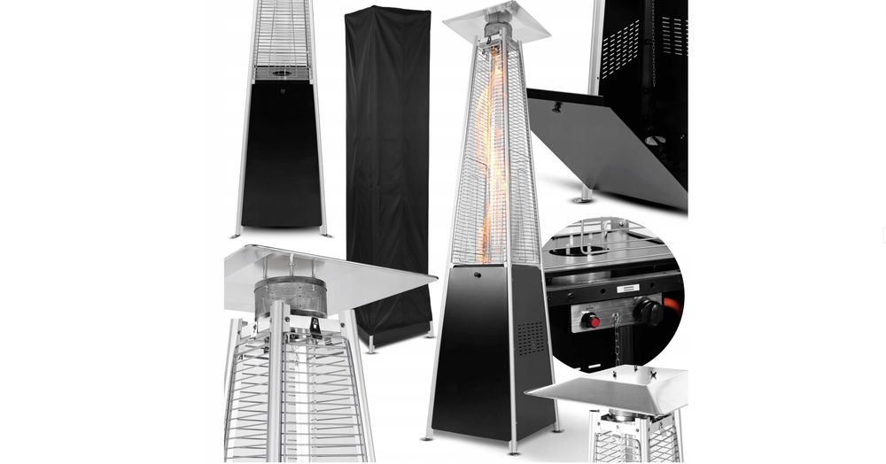 PARASOL Grzewczy Ogrzewacz Tarasowy Gazowy Piramida Pokrowiec 13 kW
