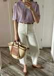 Bluzka fioletowa vintage rozm. L