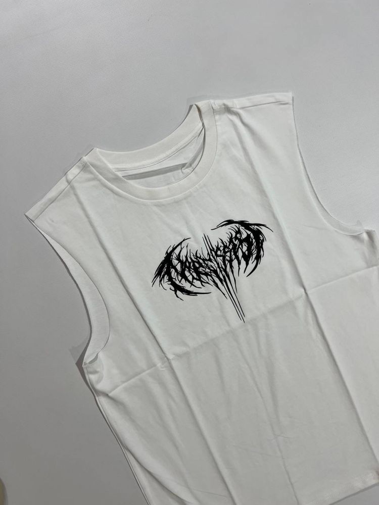 футболка-майка Playboi Carti Narcissist Tour Tee in white