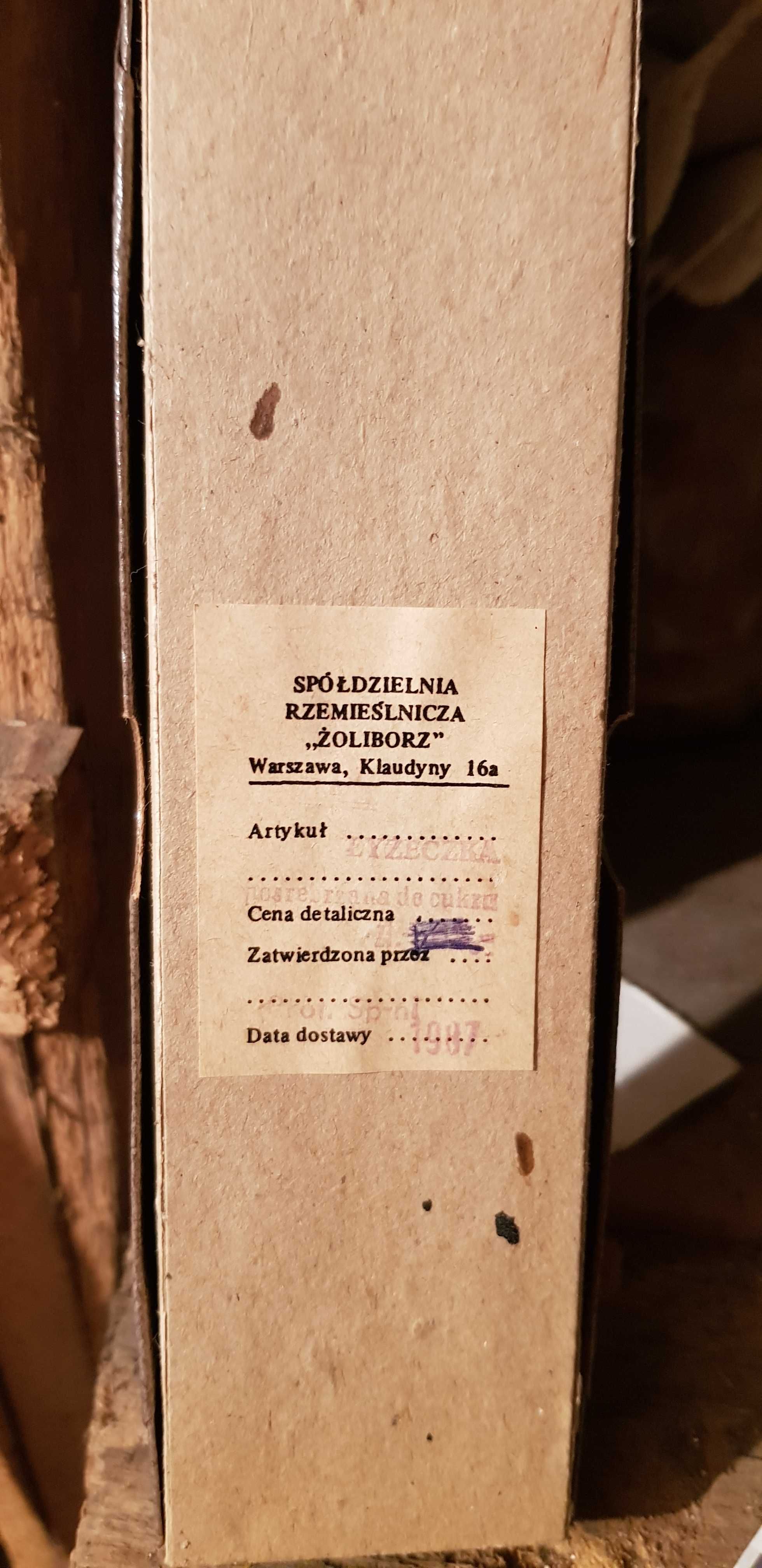 Łyżeczka posrebrzana do cukru 1987 kolekcjonerska