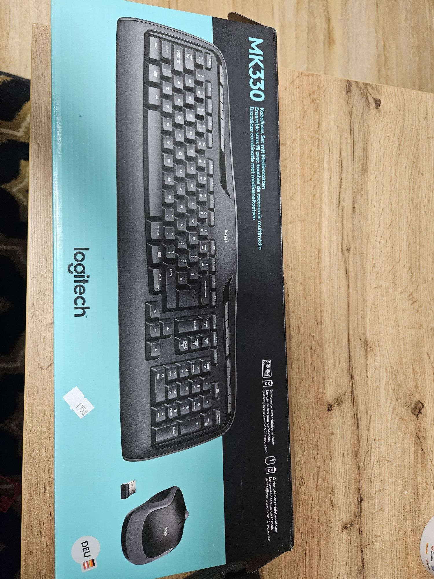 Nowa klawiatura Logitech MK330 + mysz. NIEMIECKA