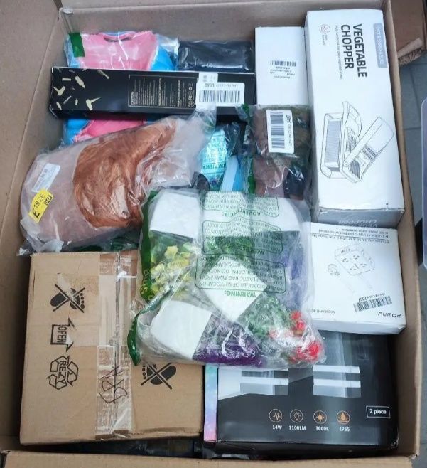 Лот Боксы Amazon USA опт сток микс товары Амазон США оптом на вес