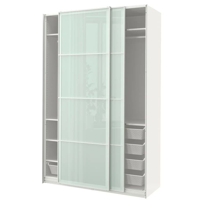 Panele szklane IKEA SEKKEN do drzwi przesuwnych PAX 150x236 komplet 8