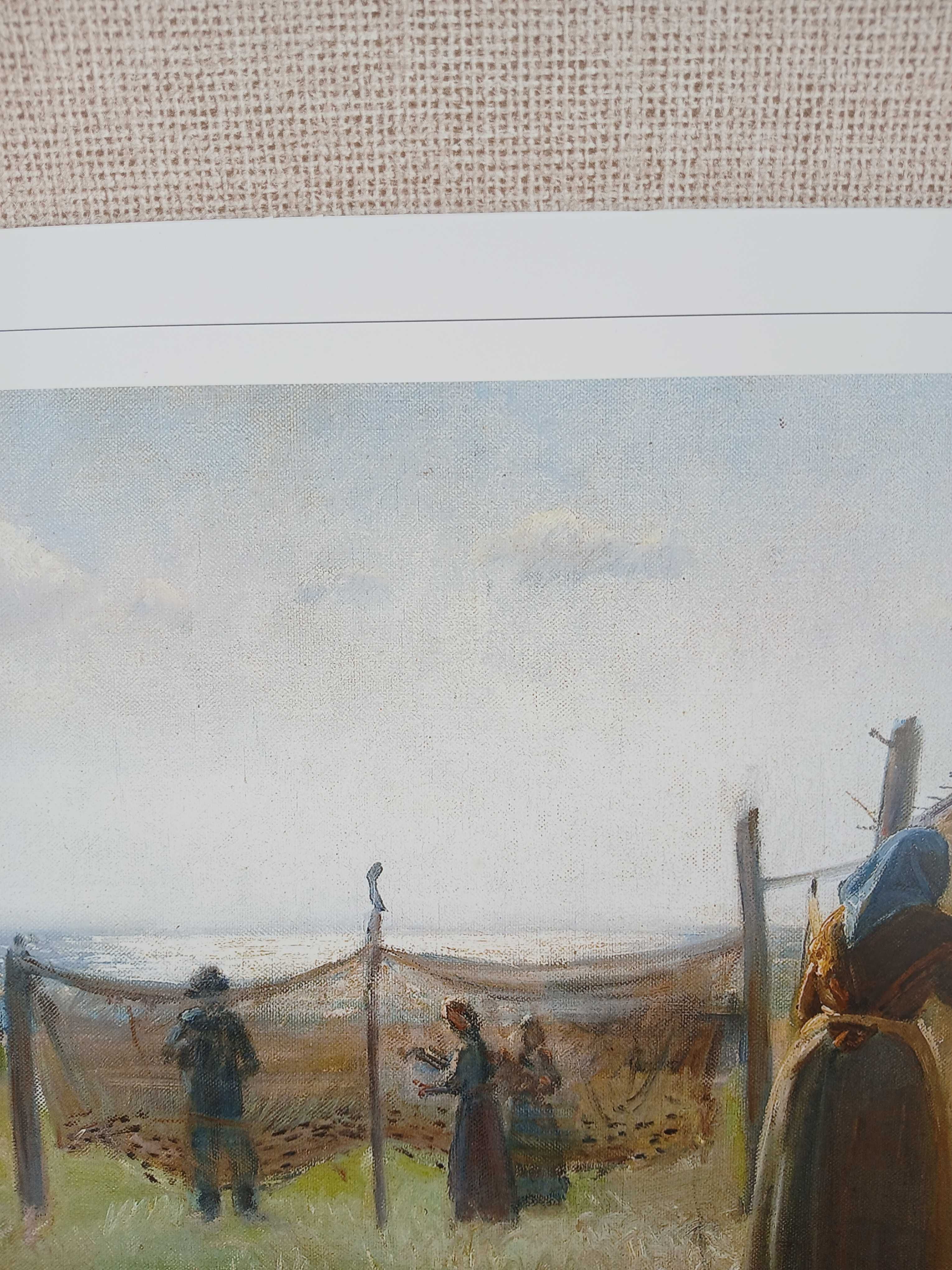 Grafika do oprawy M Ancher På stejlepladsen Lamberths 30x40 Dania Nowa