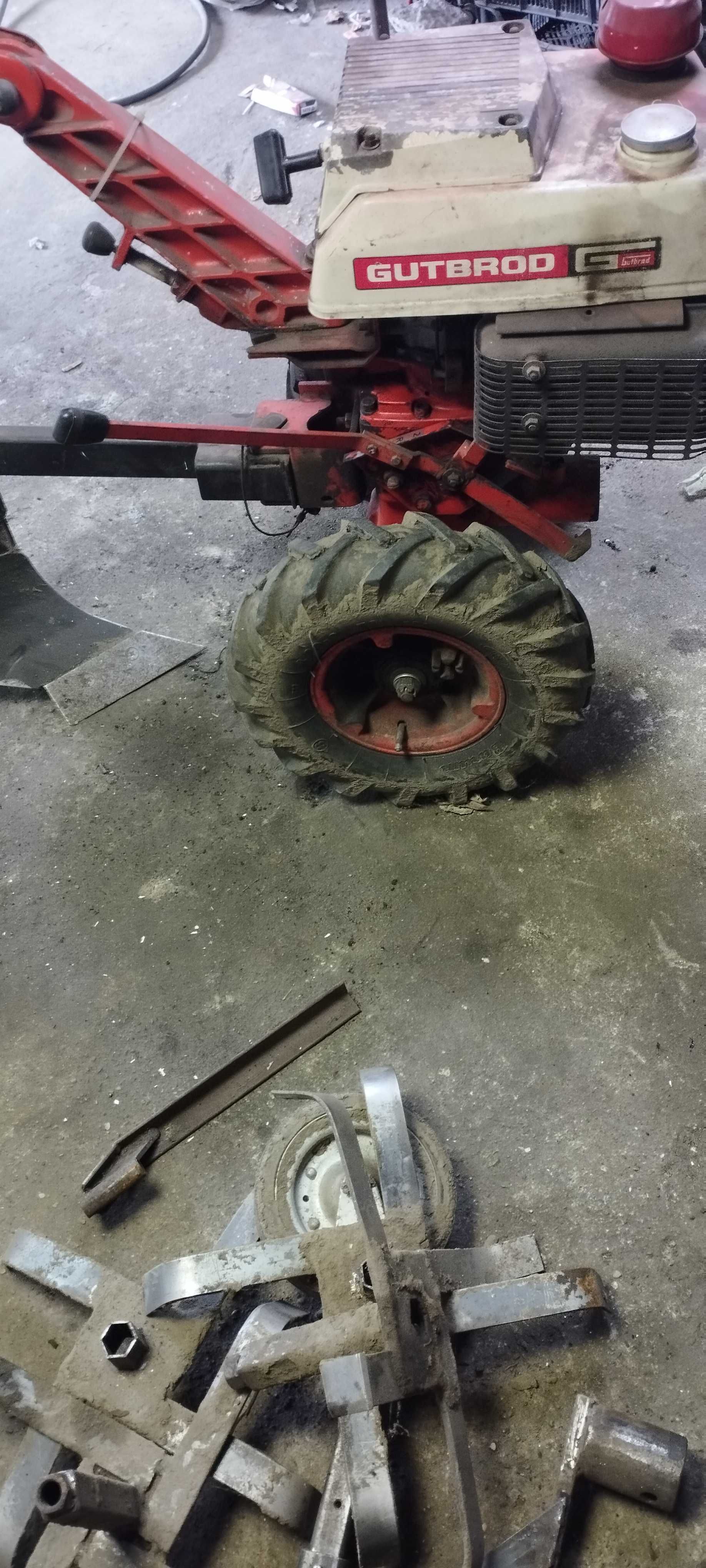 Traktorek gutbrod+zamiatarka+plug+glebogryzarka