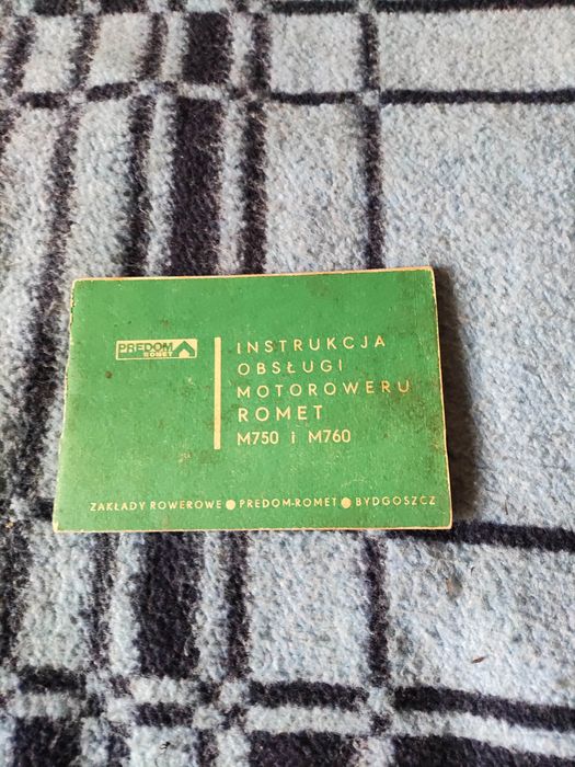 Motorower Romet M750 M760 oryginalna instrukcja obsługi, 1976 r

Stan