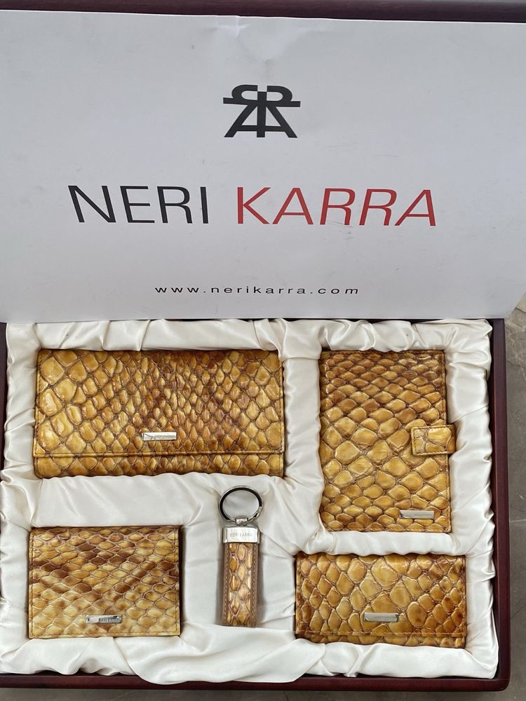 Подарочный женский, мужской набор Neri Karra из натуральной кожи