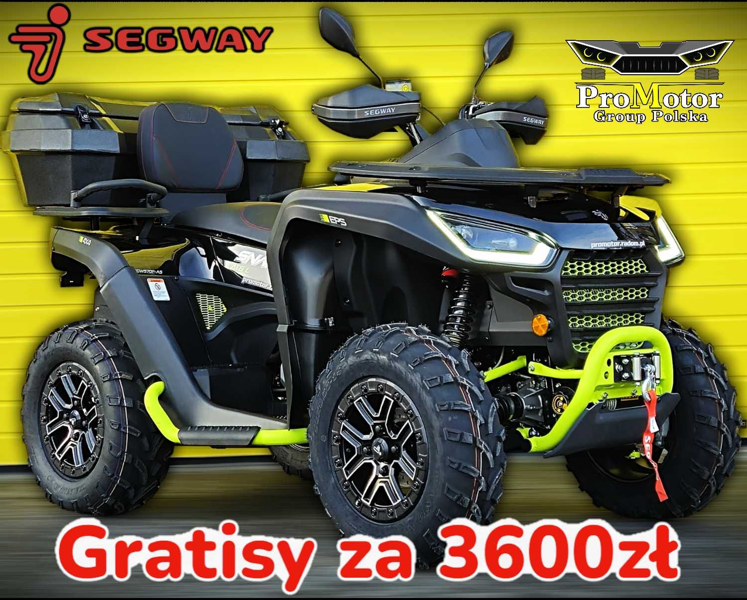 Quad //SEGWAY SNARLER AT6L 600 //Limited Najtaniej //PŁUG //ProMotor