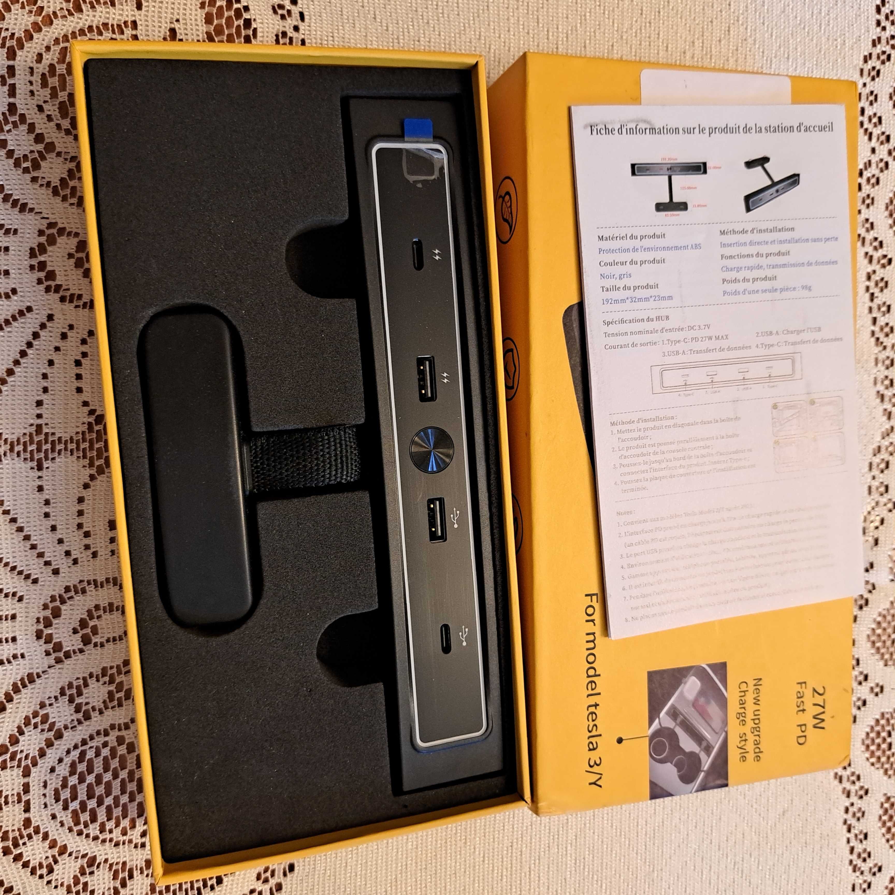 Stacja docelowa z wieloma portami TESLA - MODEL 3/Y