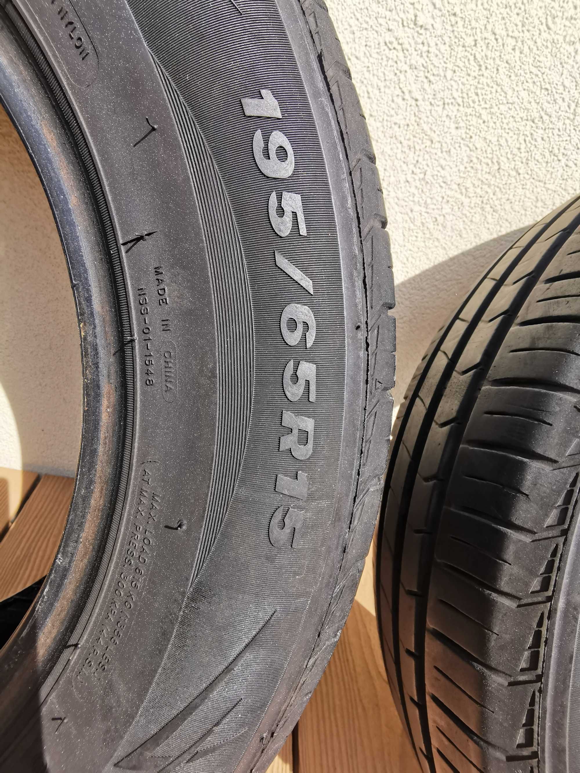 Ładne opony letnie 195/65R15 - bieżnik 5-6mm, 2020 rok