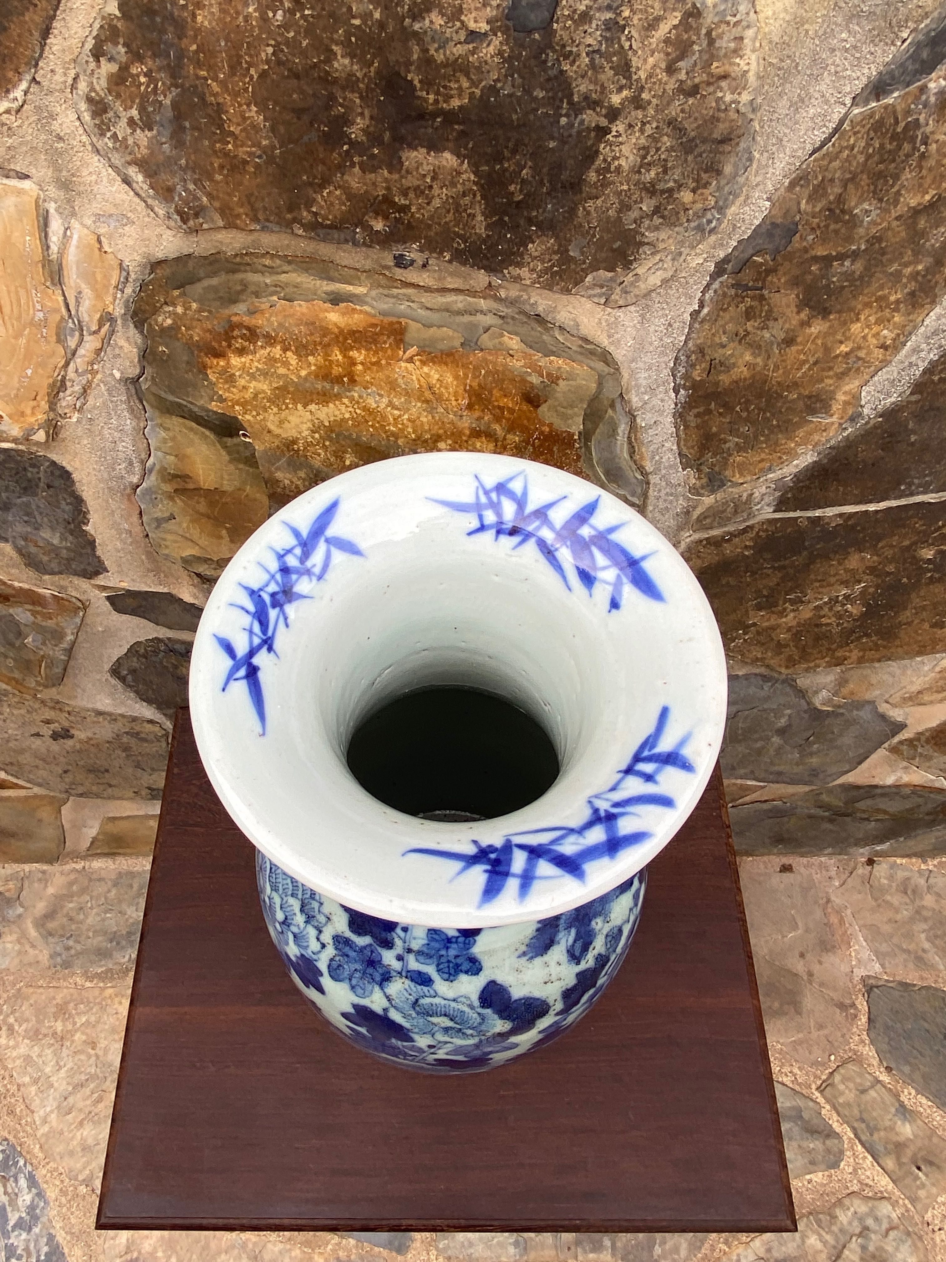 Jarrão Pote Porcelana Chinesa Celadon Séc XVIII 42,5 cm
