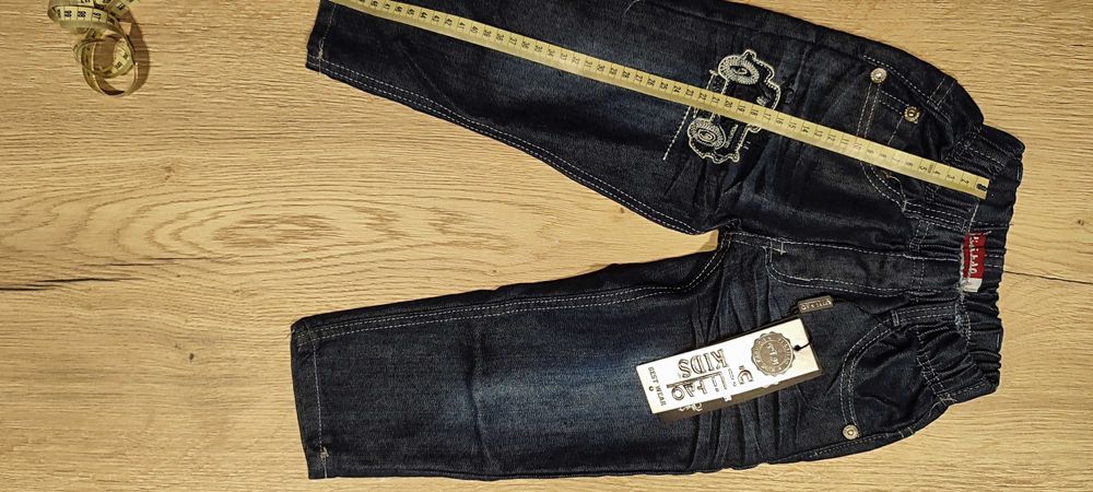 nowe spodnie chłopięce jeansy 86-92