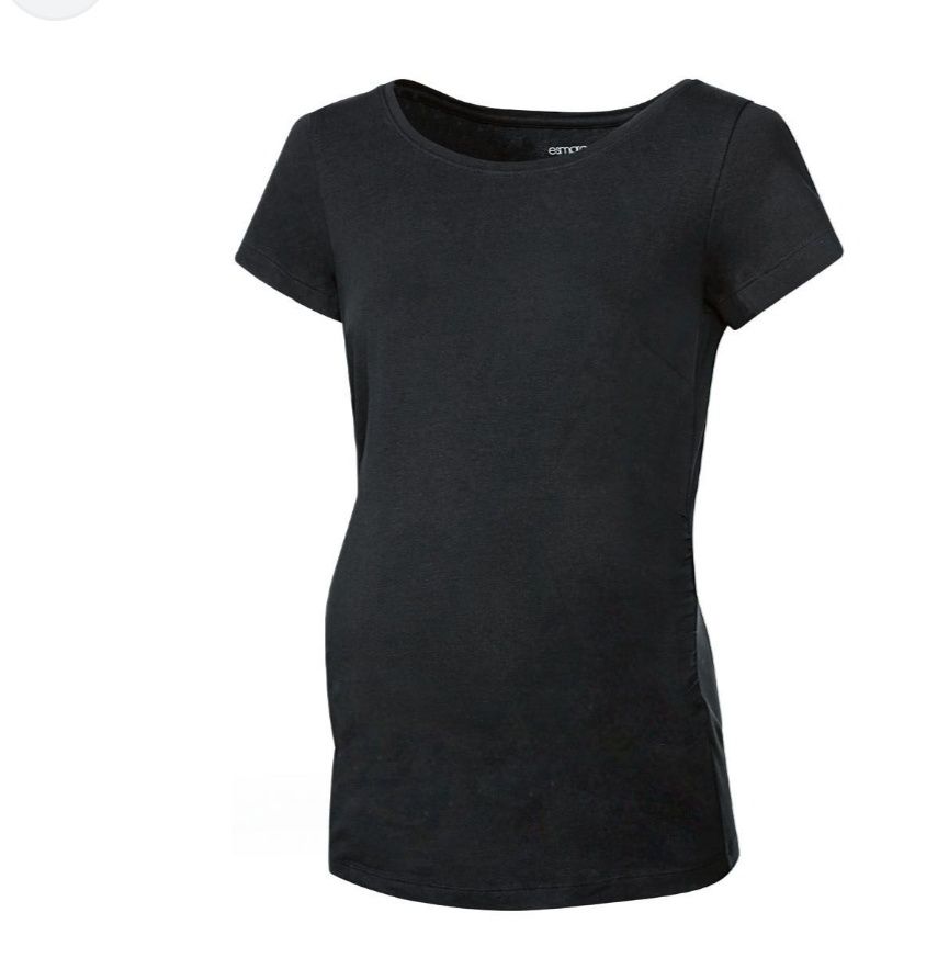 Bluzka ciążowa t-shirt Czarna S