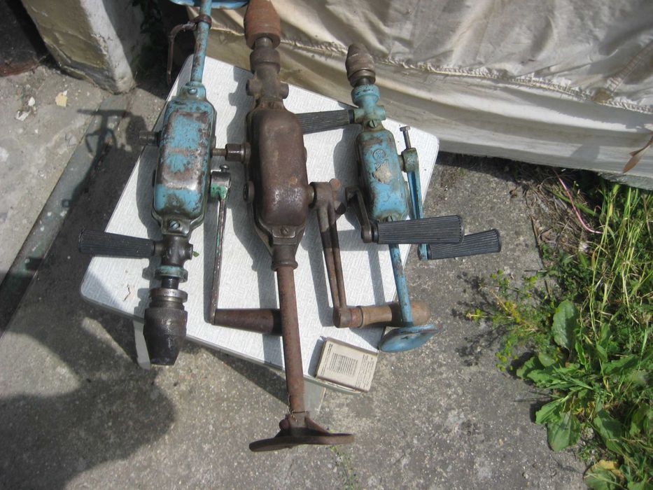 Wiertarki mechaniczne ręczne.PRL.Starocie
